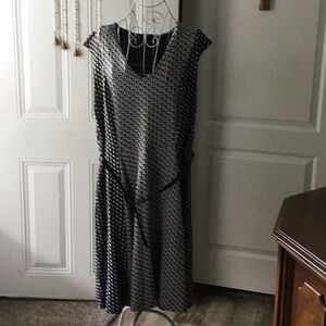 Lane Bryant Black and White Sheath Dress